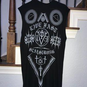 Stylish black mid-length dress